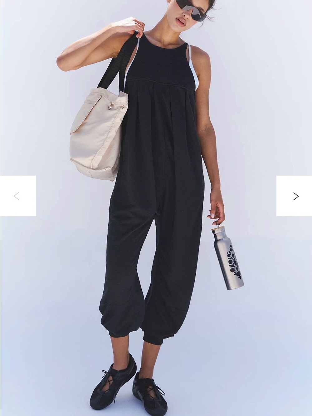 Free People Take It Easy One-Piece Small Black NWT